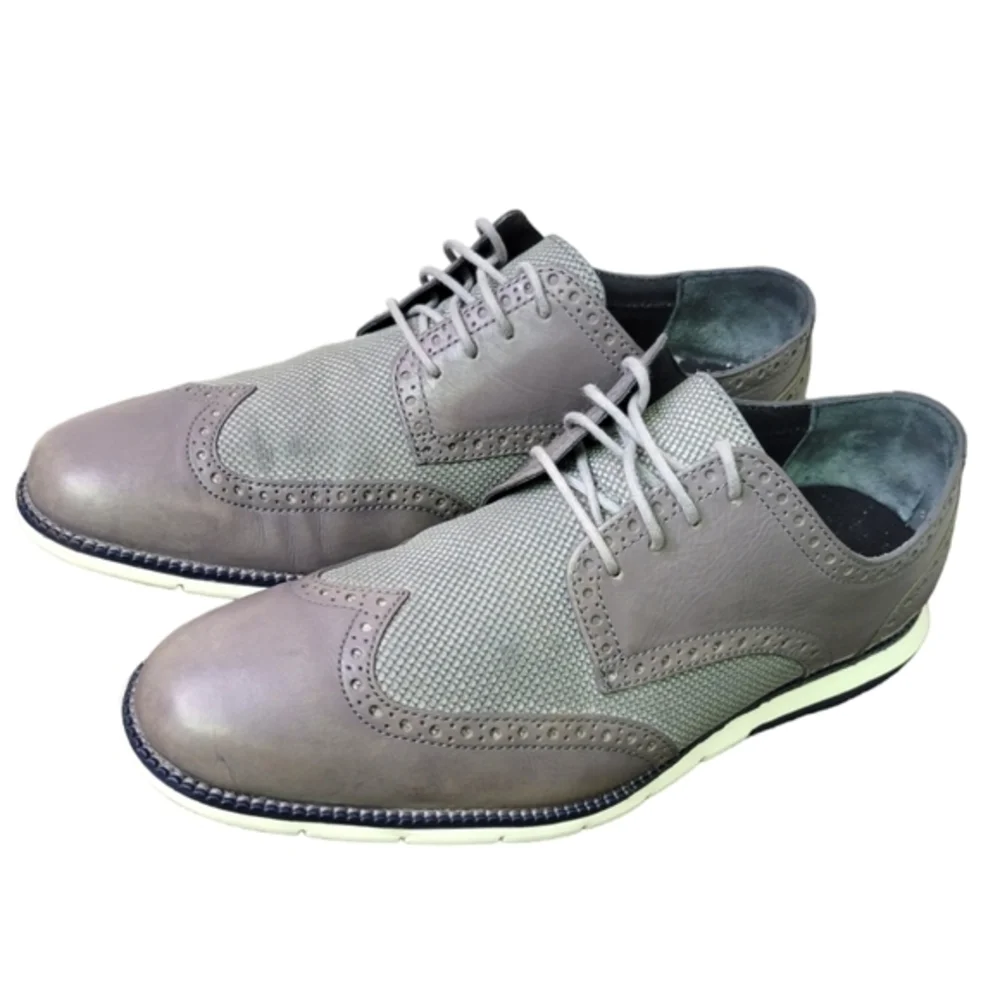 Cole Haan Zero‎ Grand Wingtip Oxford Shoes (Gray) sz 11